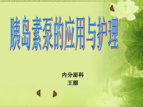 胰岛素泵的使用与护理