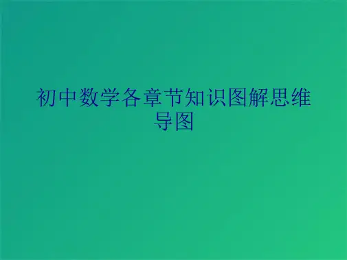 初中数学各章节知识图解思维导图(共9张PPT)
