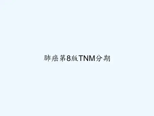 肺癌第8版TNM分期 PPT