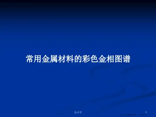 常用金属材料的彩色金相图谱学习教案