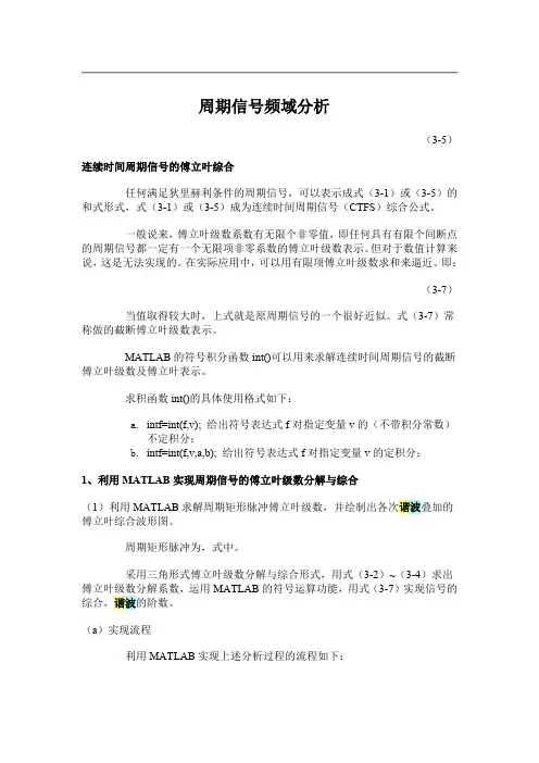 周期信号频域分析