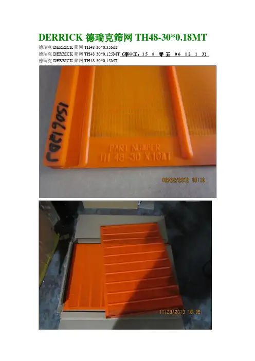德瑞克聚氨酯筛网TH48-30x018MT(DOC)