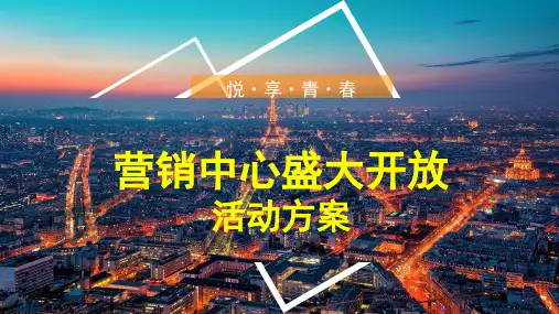 营销中心盛大开放方案