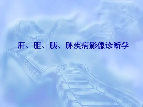 肝胆胰脾影像诊断一