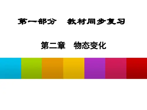 中考物理总复习教材同步课件：第二章  物态变化