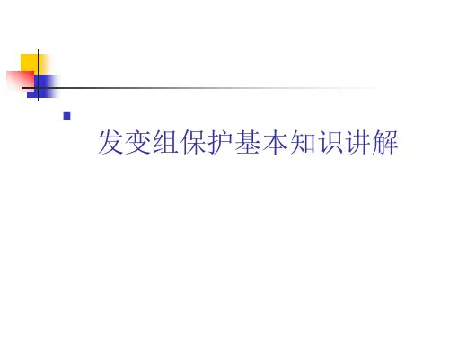 电气发变组保护基本指示讲解.ppt  孔.