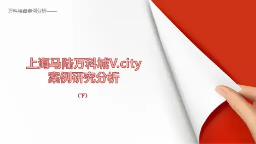 上海马陆万科城Vcity房地产项目案例深度研究分析报告(下)