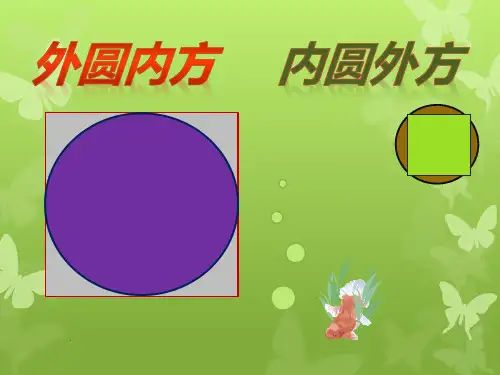 方中圆,圆中方面积