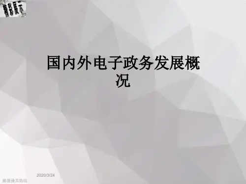 国内外电子政务发展概况