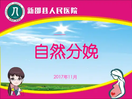 孕妇学校,自然分娩 ppt课件