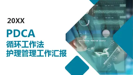 医疗机构PDCA循环工作法护理管理工作汇报课件(22P)