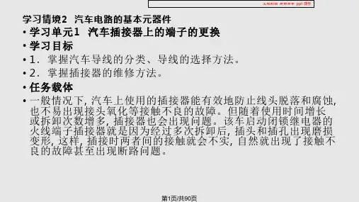 汽车整车电路检测与修复PPT课件