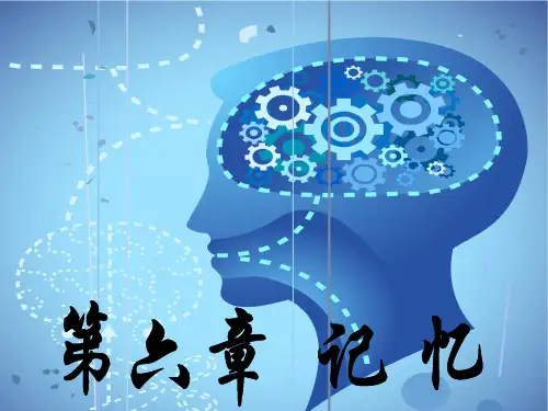 普通心理学 记忆ppt课件