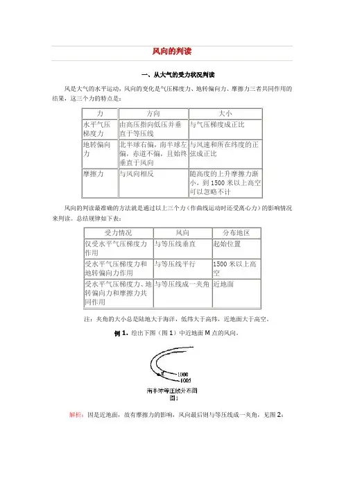 风向的判读
