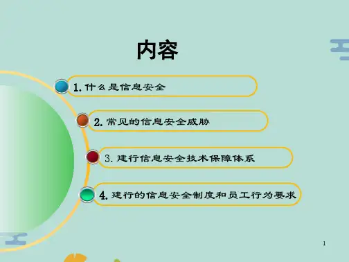 银行新员工入行培训：员工信息安全培训(“使用”文档)共97张