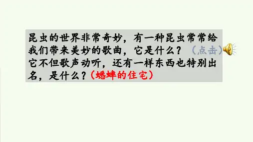四年级上册11.蟋蟀的住宅课件PPT