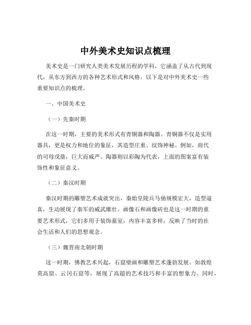 中外美术史知识点梳理