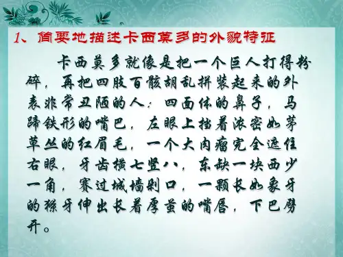 《巴黎圣母院》重要情节概括