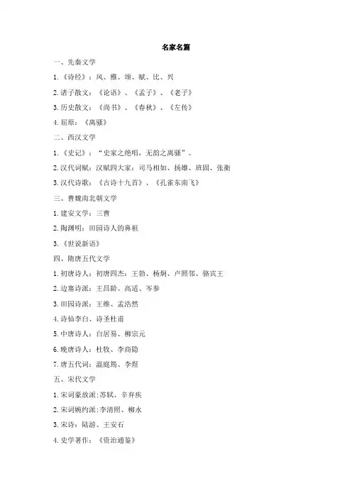名家名篇