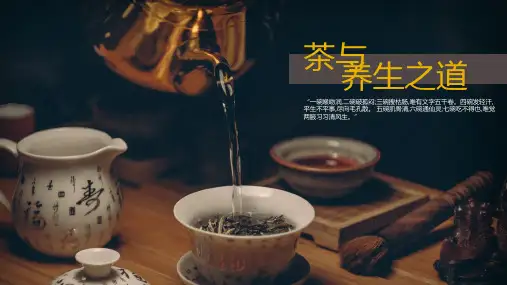 茶与养生之道PPT模板