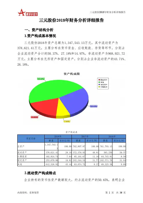 三元股份2018年财务分析详细报告-智泽华