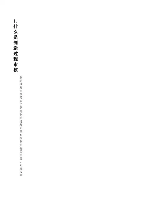 制造过程审核
