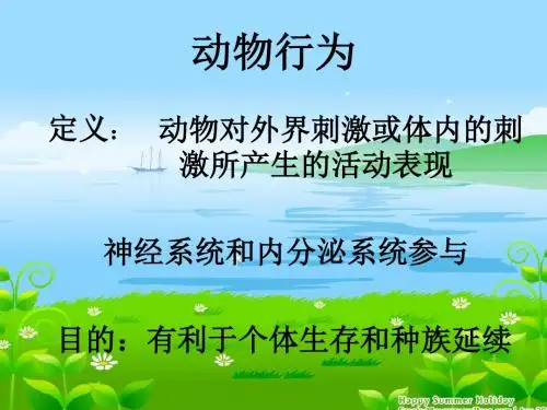八年级生物-动物的行为-课件
