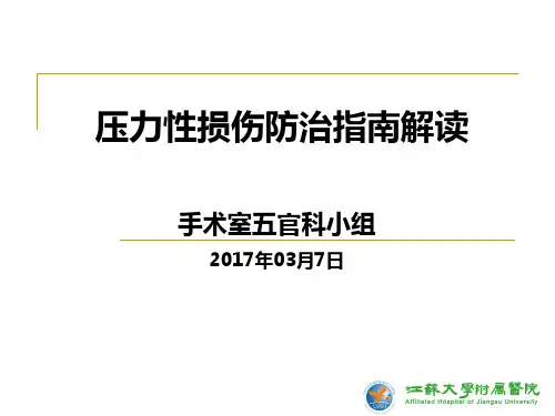 压力性损伤指南解读讲解