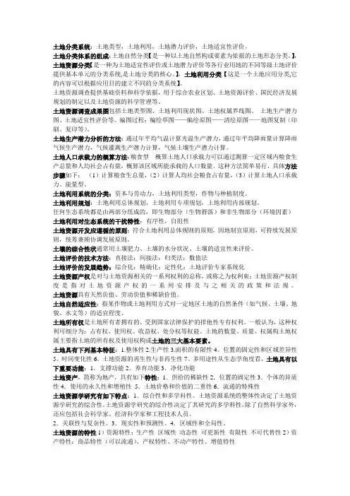 土地资源学