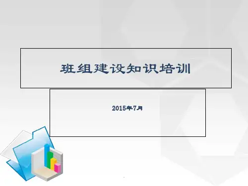 班组建设知识培训ppt课件
