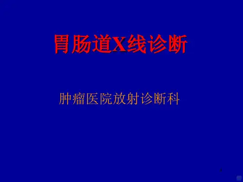 胃肠道X线诊断PPT课件