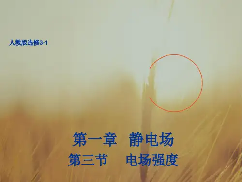高中物理选修3-1第一章同步教学课件：1.3 电场强度 共49张 精品