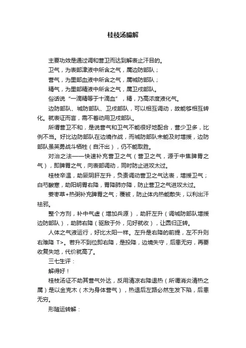 桂枝汤臆解