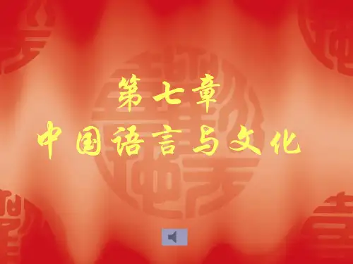 中国语言与文化