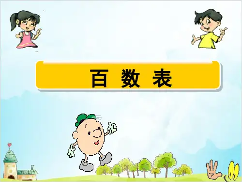 一年级下册数学整理与提高 百数表PPT沪教版 (11张)
