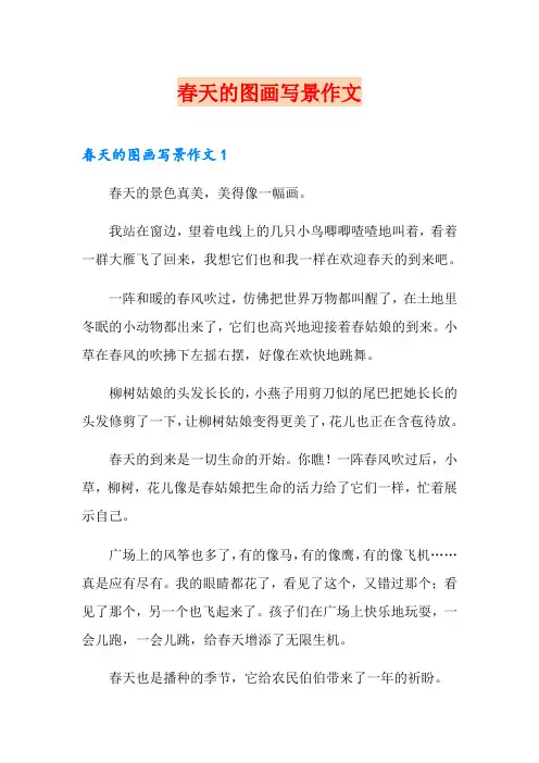 春天的图画写景作文