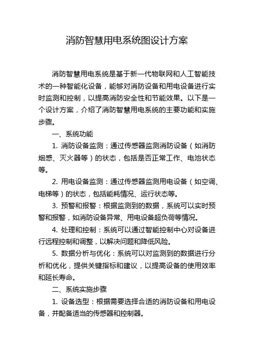 消防智慧用电系统图设计方案