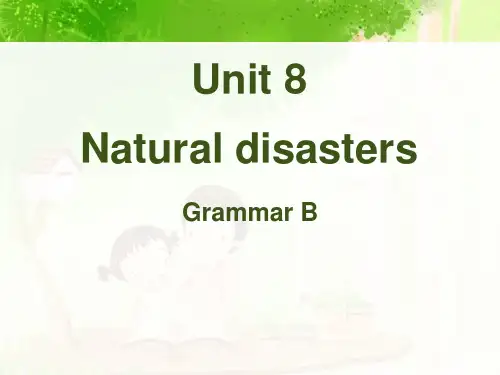 《Natural disasters》GrammarPPT课件