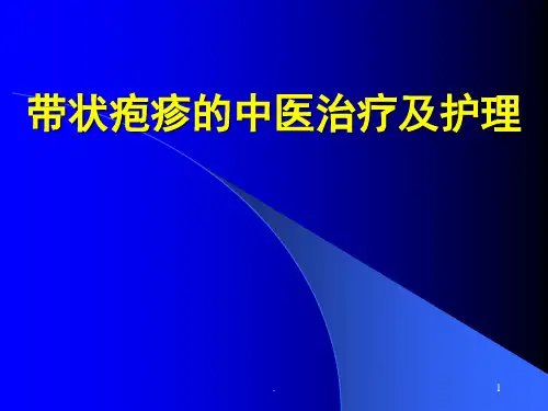 带状疱疹的中医诊断及治疗PPT幻灯片