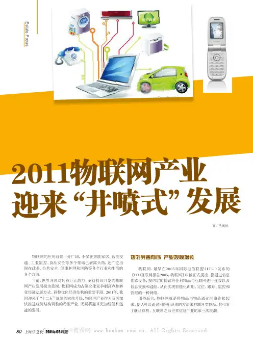 2011物联网产业迎来“井喷式”发展