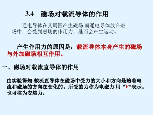 电子 磁场对载流导体的作用