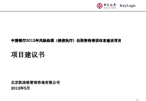 中国银行-授信执行风险经理_任职资格体系_项目建议书_技术标_2.2