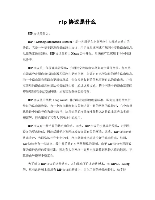 rip协议是什么