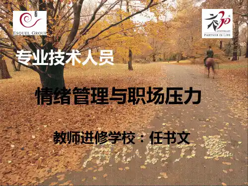 情绪管理与职场压力PPT课件