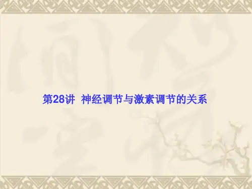 【高考调研】2016高考生物(新课标)大一轮复习配套课件 第八单元 动植物生命活动调节28