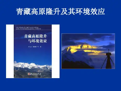 青藏高原隆升及其环境灾害效应