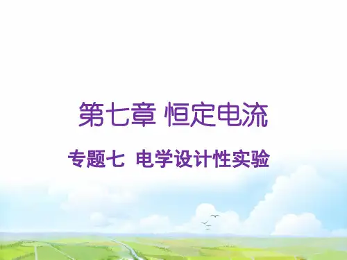 高考物理一轮复习：专题七 电学设计性实验优质课件