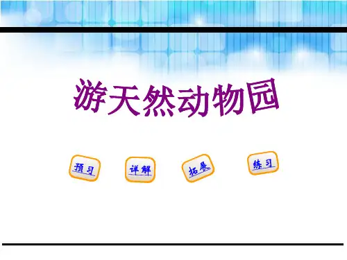 《游天然动物园》PPT课件【优秀课件PPT】