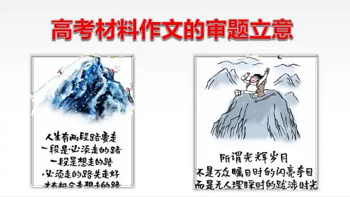 高考专题复习材料作文的审题立意课件45张