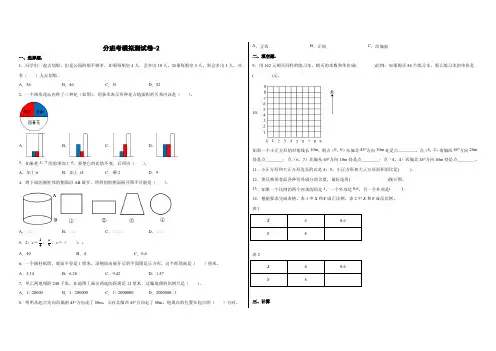 秋季七年级新生入学分班考试数学模拟试卷02(苏教版)(内含答案)